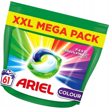 Prací prostředek Kapsle na praní barvy Ariel Allin1 PODS Fast Dissolving 61 kusů