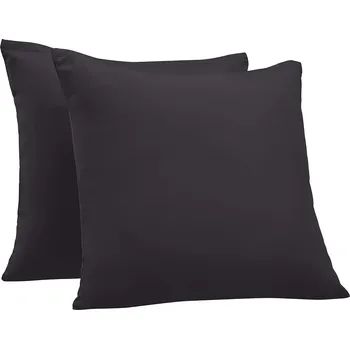 Povlak na polštářek 2x Povlak na polštář 80x80 Bavlněný dekorativní povlak na polštář 80x80 Staynowe černý