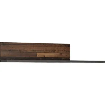 police Police Nubi - Meble Wojcik Tmavá Matera / Old style 120x22.2 cm