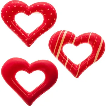 Čokoláda Hospodyňkám.cz Čokoládové srdce červené 18ks