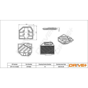 Hydraulický filtr Sada hydraulického filtru, automatická převodovka DRIVE+ DP1110.14.0005