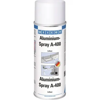 WEICON Hliníkový sprej A-400 400ml lak 99,5% Al, vysoký lesk