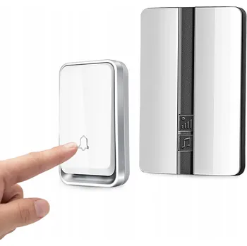 Domovní zvonek BEZDRÁTOVÝ ZVONEK BEZBATERIOVÝ VODĚODOLNÝ IP44 DOSAH 150M NA DVEŘE/VRATA