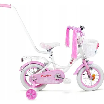 Dětské kolo Dětské kolo SIrox Rainbow 12 White/Pink 12" Bílé/Růžové perleťové