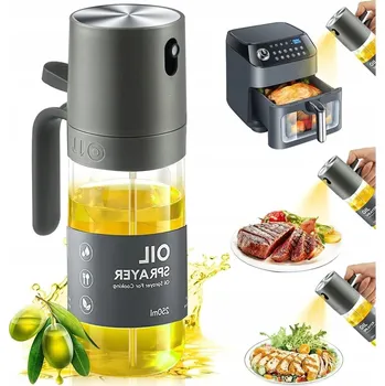 Nádoba na olej a ocet ROZPRAŠOVAČ NA OLEJ DÁVKOVAČ OLEJE A OCTU VE SPREJI 250ML SKLENĚNÁ LAHVIČKA