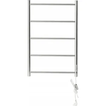 Radiátor Elektrický koupelnový radiátor Swe 100 W 530 x 860 mm stříbrný