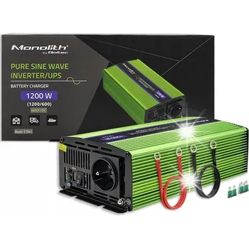 Měnič napětí Měnič Napětí napětí Monilith | nabíjení baterií | UPS | 600W | 1200W ||