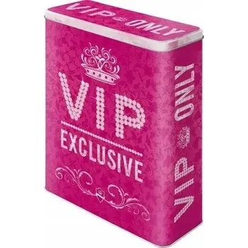 Obraz Kovová dóza XL VIP růžová na kosmetiku, do kuchyně