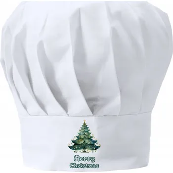 Vánoční dekorace Vánoční čepice pro kuchaře/kuchařku Merry Christmas Krásný vánoční stromeček
