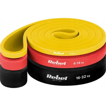 Sada posilovacích gum TPE Power Band PT-S3 4-32 kg, 3 gumy TPE Rebel