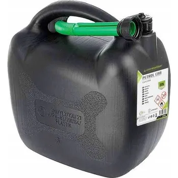 Kanystr Plastový kanystr na palivo Carmotion 20 l oválný černý