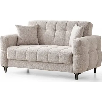 Pohovka Dvoumístná rozkládací pohovka s úložným prostorem Thierry - šedá