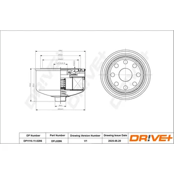 Olejový filtr Olejový filtr DRIVE+ DP1110.11.0286