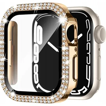 Pouzdro na mobilní telefon 2v1 POUZDRO + TVRZENÉ SKLO pro Apple Watch 4/5/6/SE 40mm Kryt