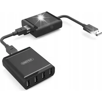 Zabezpečení domácnosti USB 2.0 prodlužovací kabel přes IP, 4x USB port, dosah 60 m; Y-2516
