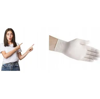Rukavice na úklid Latexové rukavice Abena pudrované na jedno použití velikost XL 100 ks
