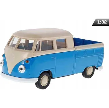 autíčko Model 1:34, Volkswagen T1 Double Cabin Pick Up, modro-krémový (A880VTDC