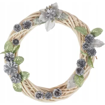 Věnec Dekorativní věnec z proutí (Ecru/30 cm)