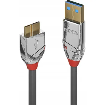 Datový kabel Lindy 36659 USB A Micro-USB B kabel 3 m šedý