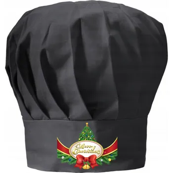 Vánoce Vánoční čepice pro kuchaře / kuchařku, vánoční dekorace - Veselé Vánoce
