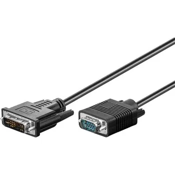 Video kabel GOOBAY Kabel D-Sub 15pin HD vidlice, DVI-I (24+5) vidlice 3m