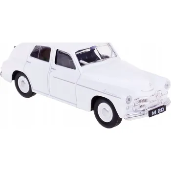 autíčko Auto PRL VETERÁN HRAČKA MEGA Varšava M-20 bílé SUPER Daffi