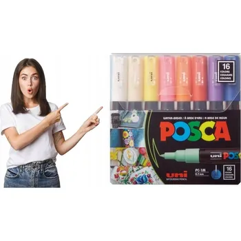 Sada fixů POSCA PC-1M, 16 kusů