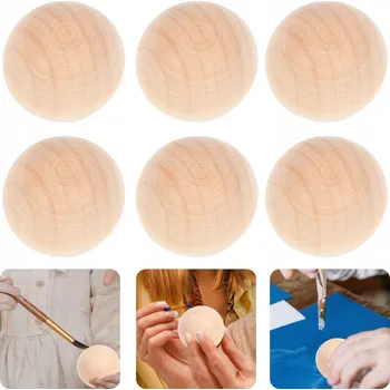 Dětské navlékací korálky 50 ks 25MM velké kulaté korálky s motivem lotosu pro malování, řezbářství a řemesla