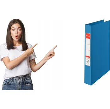 Šanon A4, 35 mm, 4 kroužkový, Esselte, modrý