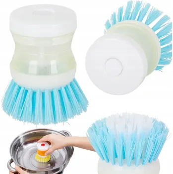 Mycí prostředek KARTÁČ NA MYTÍ NÁDOBÍ S DÁVKOVAČEM SAPONÁTU