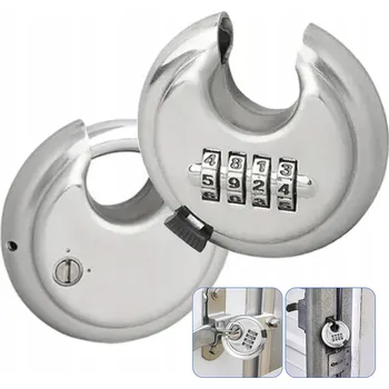 Visací zámek Kulatá visací zámek z nerezové oceli 70 mm s číselným zámkem