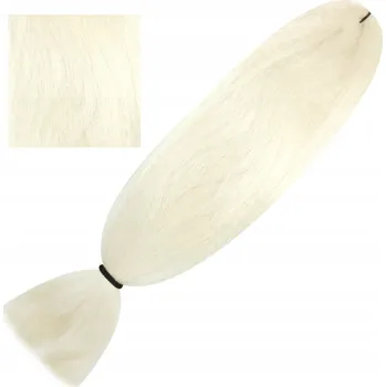 Příčesek Syntetické vlasy na copánky a dredy KANEKALON Super Soft Blond Platina 80g