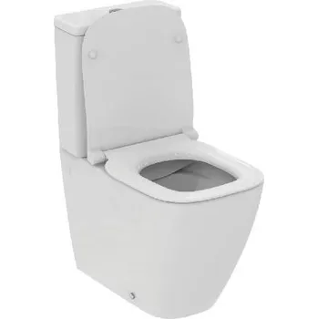 Klozet Ideal Standard WC kombi se sedátkem SoftClose, vario odpad, RimLS+, bílá - T554201