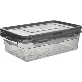 Dóza na potraviny Nádoba na potraviny s víkem a těsněním šedá GREY 850 ml