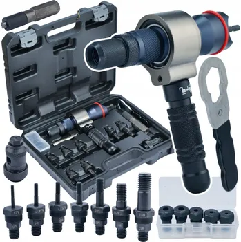 Nýtovací pistole Nýtovací kleště na nýtovací matice a nýty ADAPTÉR 3v1 NA ŠROUBOVÁK VRTACKU 13 ks