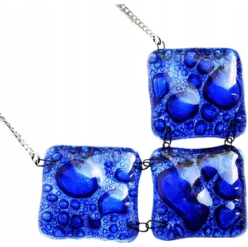 Náhrdelník Modrý náhrdelník 3s, ruční výroba