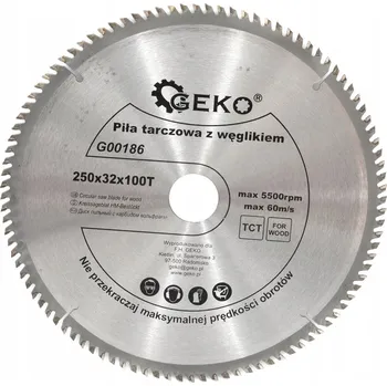 Pilový kotouč Řezný kotouč Geko G00186 32 x 250 mm 100 zubů