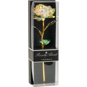 umělá květina Stabilizovaná růže bílá jako DÁREK k Narozeninám Valentýnu Dni babiček žen