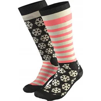 Ponožky DYNAFIT FT Graphic Korálové, velikost 43-46