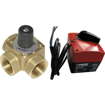 Ventil HERZ 3cestný otočný směšovací ventil s pohonem DN25 1" 1213723