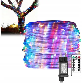 Vánoce KRÁSNÝ SVĚTLÝ SVĚTELNÝ HAD SE TŘPYTKAMI LED SVĚTÝLKA OZDOBNÁ VÁNOČNÍ 10M VENKOVNÍ