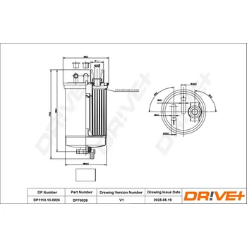 Palivový filtr Palivový filtr DRIVE+ DP1110.13.0026