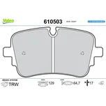 Sada brzdových destiček, vždy 4 kusy v sadě VALEO 610503