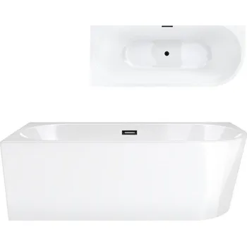 Vana Volně stojící rohová vana Corsan INTERO 160 x 74 Levostranná montáž s výpustí