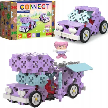ostatní stavebnice Stavebnice Connect - karavan / roztomilé autíčko Trefl 61968