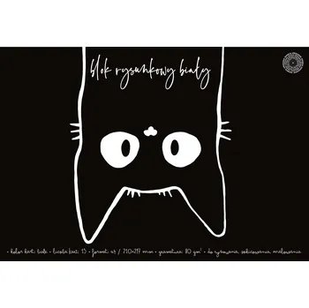 Blok KITTEN blok na kreslení bílý 15 listů A4