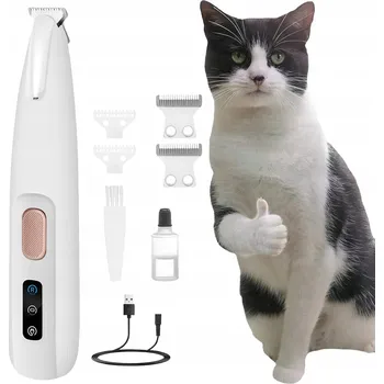 Kosmetika pro psa VÝKONNÝ STROJEK NA STŘÍHÁNÍ PSŮ ZVÍŘAT TICHÝ PROVOZ LED VODĚODOLNÝ