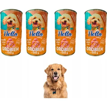 Krmivo pro psa Nella Vlhké krmivo pro psy drůbeží konzerva 10x1250g