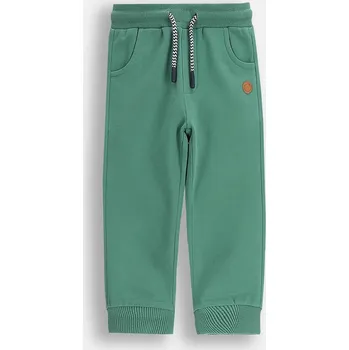 Kojenecké tepláky Coccodrillo zelená barva, s aplikací, FOREST FRIENDS BOY NEWBORN ZC5120101FBN 77X, vel. 80