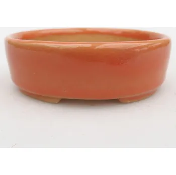 Květináč Keramická bonsai miska 9,5 x 8 x 3 cm oranžová